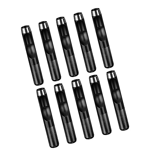 HOMSFOU 10Stücke Teiliges Leder Lochmeißel Lochstanzer für Gürtel und Handwerk Ergonomischer Griff Präzise Schnitte Hochwertiges Werkzeug für Lederverarbeitung und DIY Projekte von HOMSFOU