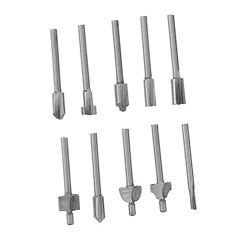 HOMSFOU 10Stücke Teiliges Router Bits für Elektrowerkzeuge Hochwertige Fräser für Präzises und Holzbearbeitung für Cnc Maschinen und DIY Projekte HOMSFOU 10Stücke Teiliges Router Bits für Elektrowerkzeuge Hochwertige Fräser für Präzises und Holzbearbeitung für Cnc Maschinen und DIY Projekte von HOMSFOU