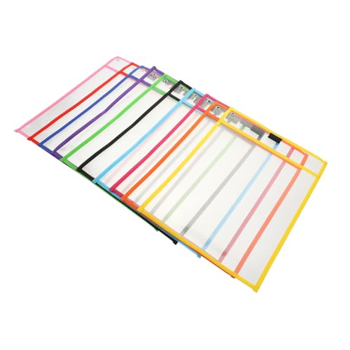 HOMSFOU 10Stücke Transparente Trockene Löschhüllen Wiederverwendbare Dokumententaschen Für Praktische Und Blattschützer Für Schreibübungen HOMSFOU 10Stücke Transparente Trockene Löschhüllen Wiederverwendbare Dokumententaschen Für Praktische Und Blattschützer Für Schreibübungen von HOMSFOU