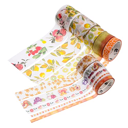 HOMSFOU 10Stücke Washi Tape Teilig Dekorative Klebebänder für Notizbuch Dekoration DIY Crafts Scrapbooking Geschenksverpackung mit Lebendigen HOMSFOU 10Stücke Washi Tape Teilig Dekorative Klebebänder für Notizbuch Dekoration DIY Crafts Scrapbooking Geschenksverpackung mit Lebendigen von HOMSFOU