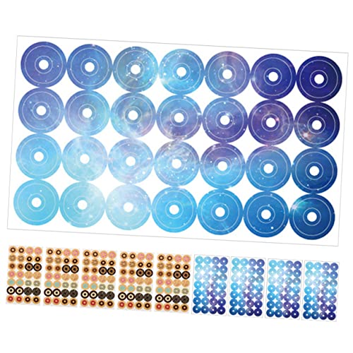 HOMSFOU 10Taschen Donut Loch Aufkleber Dekorative Papieraufkleber für Lose Reparieren von Lochungen Vielseitig Einsetzbar für Planer und Rezeptbücher von HOMSFOU