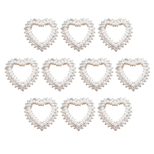 HOMSFOU 10stücke Herzförmige Kristallperlen Legierung Für Diy Bastelprojekte Schmuckzubehör Für Armbänder Halsketten Und Haarschmuck Für HOMSFOU 10stücke Herzförmige Kristallperlen Legierung Für Diy Bastelprojekte Schmuckzubehör Für Armbänder Halsketten Und Haarschmuck Für von HOMSFOU