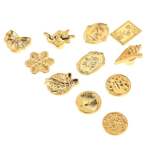HOMSFOU 11 Stück Teiliges Set Geprägte Wachssiegel-stempelköpfe mit Blumenmotiven Vielseitig für Hochzeitseinladungen Geschenkverpackungen Briefumschläge und Weihnachtskarten Künstlerische von HOMSFOU