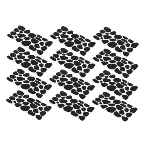 HOMSFOU 12 Blatt Wandaufkleber Aus Filz Wandaufkleber Aus Schwarzem Filz Kinderaufkleber Für Diy-aufkleber Für Aus Schwarzem Filz Schwarze -diy-aufkleber Gefühlt Black von HOMSFOU