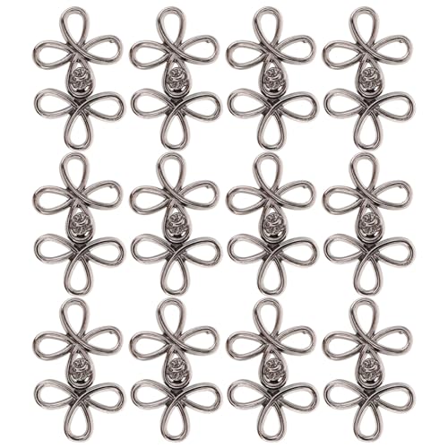 HOMSFOU 12 Paare Retro Metallknöpfe Form Schwarze Knöpfe Zum Nähen Für Cheongsam Mäntel Umhang Traditionelle Vintage Kleidung Zubehör HOMSFOU 12 Paare Retro Metallknöpfe Form Schwarze Knöpfe Zum Nähen Für Cheongsam Mäntel Umhang Traditionelle Vintage Kleidung Zubehör von HOMSFOU