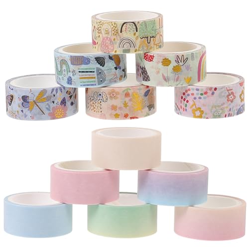 HOMSFOU 12 Rollen Cartoon Washi Tape Dekoratives Klebeband für Scrapbooking Journaling und Diy Projekte pro Rolle Zubehör für Kreative Bastelarbeiten HOMSFOU 12 Rollen Cartoon Washi Tape Dekoratives Klebeband für Scrapbooking Journaling und Diy Projekte pro Rolle Zubehör für Kreative Bastelarbeiten von HOMSFOU