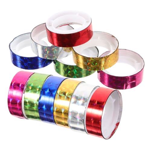 HOMSFOU 12 Rollen Dekoratives Klebeband Aesthetic Tape für Scrapbooking Diy und Journaling für Bastelarbeiten und Partydekorationen von HOMSFOU