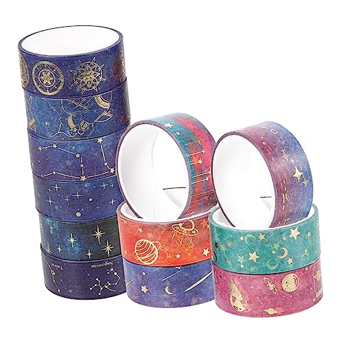 HOMSFOU 12 Rollen Washi Tape Aesthetic Dekoratives Klebeband für Journaling und Diy Projekte mit Verschiedenen Mustern für Scrapbooking und Geschenkverpackung HOMSFOU 12 Rollen Washi Tape Aesthetic Dekoratives Klebeband für Journaling und Diy Projekte mit Verschiedenen Mustern für Scrapbooking und Geschenkverpackung von HOMSFOU