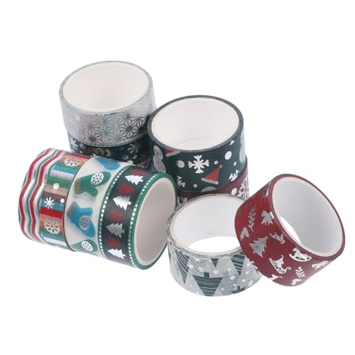 HOMSFOU 12 Rollen Weihnachts Washi Tape Diy Klebeband für Fotoalben Geschenkverpackungen und Bastelprojekte Hochwertige Papiermaterialien Leicht zu Entfernen für Festliche Dekorationen HOMSFOU 12 Rollen Weihnachts Washi Tape Diy Klebeband für Fotoalben Geschenkverpackungen und Bastelprojekte Hochwertige Papiermaterialien Leicht zu Entfernen für Festliche Dekorationen von HOMSFOU