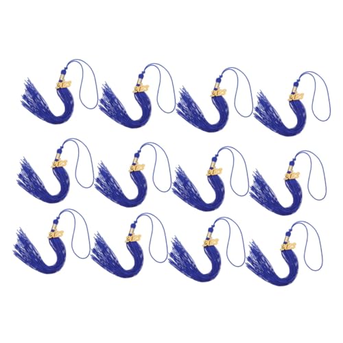 HOMSFOU 12 Stück 2023 Abschluss -quasten -dekoration Kappe Party Quasten Zubehör Von Abschlussquaste 2023 Absolventen Hut Für Den Abschluss Promoviert Polyester Blue HOMSFOU 12 Stück 2023 Abschluss -quasten -dekoration Kappe Party Quasten Zubehör Von Abschlussquaste 2023 Absolventen Hut Für Den Abschluss Promoviert Polyester Blue von HOMSFOU