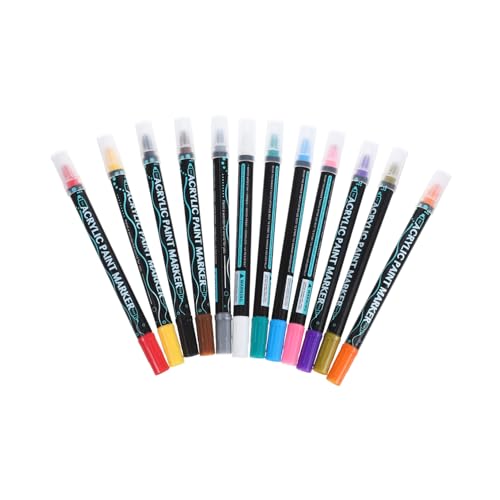HOMSFOU 12 Stück Acryl-Farbstift Acrylfarbenstifte malen Stifte Zeichenstifte Acrylfarben-Marker Kunstmalstifte Farbmarker Stift Farbmarkierungsstifte Acryl-Markerstifte Acrylmarker Abs HOMSFOU 12 Stück Acryl-Farbstift Acrylfarbenstifte malen Stifte Zeichenstifte Acrylfarben-Marker Kunstmalstifte Farbmarker Stift Farbmarkierungsstifte Acryl-Markerstifte Acrylmarker Abs von HOMSFOU