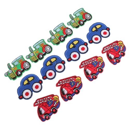 HOMSFOU 12 Stück Cartoon Patches zum Aufbügeln Niedliche Kostümpatches für Kleidung Rucksäcke und Jeans Farbenfrohe Designs für Dekoration und Reparatur Langlebig und Praktisch von HOMSFOU