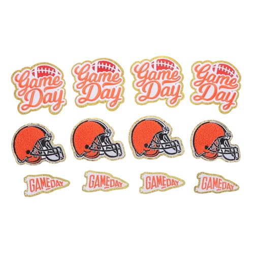 HOMSFOU 12 Stück Dekorativer Rugby-Aufnäher helm aufkleber Hutflicken zum Aufbügeln Sportflicken zum Aufbügeln Sport Bügelflicken -Patches Fußball-Aufnäher zum Aufbügeln Stoff Orange HOMSFOU 12 Stück Dekorativer Rugby-Aufnäher helm aufkleber Hutflicken zum Aufbügeln Sportflicken zum Aufbügeln Sport Bügelflicken -Patches Fußball-Aufnäher zum Aufbügeln Stoff Orange von HOMSFOU