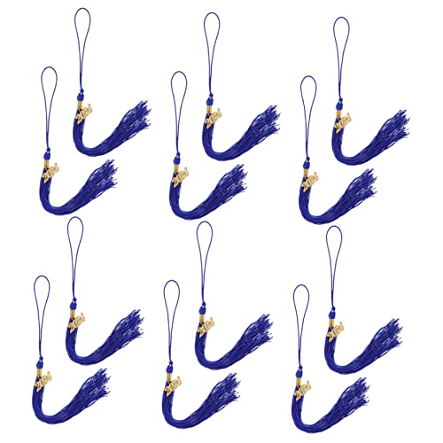 HOMSFOU 12 Stück Doktorhut Quaste Abschluss Quasten Abschlussquasten 2024 von Party Abschlusskappe mit Quastenanhänger Abschlusskappen-Quastendekoration Polyester Blue HOMSFOU 12 Stück Doktorhut Quaste Abschluss Quasten Abschlussquasten 2024 von Party Abschlusskappe mit Quastenanhänger Abschlusskappen-Quastendekoration Polyester Blue von HOMSFOU