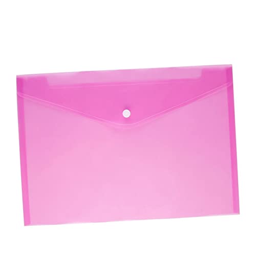 HOMSFOU 12 Stück Dokumententasche Mit Schnappverschluss Briefumschläge Dateiordner Dokumentenkoffer Dokumenttasche Aktenordner Aus Papier Rosig von HOMSFOU