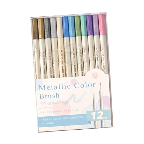 HOMSFOU 12 Stück Farbige Malstifte Glitzer Marker für Scrapbooking Kreative Projekte Ergonomisch Leicht für Anfänger Profis Langlebig Kompakt HOMSFOU 12 Stück Farbige Malstifte Glitzer Marker für Scrapbooking Kreative Projekte Ergonomisch Leicht für Anfänger Profis Langlebig Kompakt von HOMSFOU