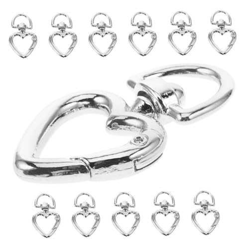 HOMSFOU 12 Stück Herz Schlüsselanhänger Zum Herstellen Von Herzförmigen Karabinern Langlebige Herz Karabinerhaken Clips Schlüsselanhänger Taschen Für Handtaschen Valentinstags HOMSFOU 12 Stück Herz Schlüsselanhänger Zum Herstellen Von Herzförmigen Karabinern Langlebige Herz Karabinerhaken Clips Schlüsselanhänger Taschen Für Handtaschen Valentinstags von HOMSFOU