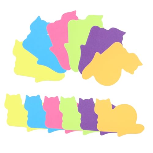 HOMSFOU 12 Stück Kawaii Tier Haftnotizen Lustige Tierform Memo Pads Selbstklebende Notizen für Büro Schule und Zuhause Organisieren und Erinnern von HOMSFOU
