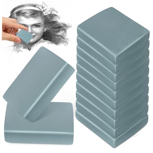HOMSFOU 12 Stück Knetgummi Eraser Block für Zeichnen und Skizzieren Präzise Korrektur Vielseitig Sicher für Künstler Aller Altersgruppen für Büro und Studium von HOMSFOU