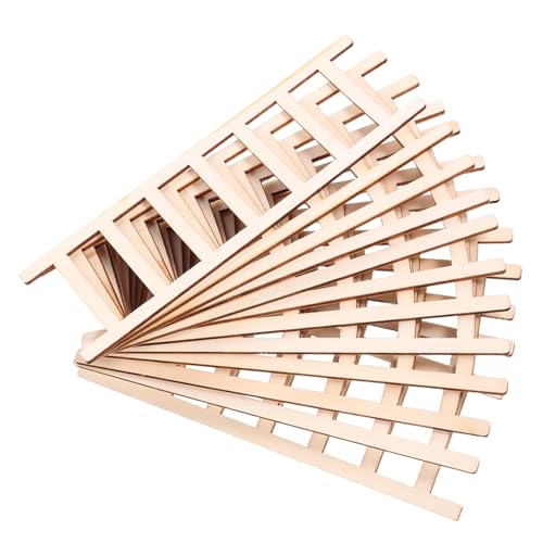 HOMSFOU 12 Stück Mini Holzleiter Dekoration Handgefertigte Mini Treppe für Puppenhaus DIY Bastelzubehör Kompakt und für Kleine Räume und Kreative Projekte HOMSFOU 12 Stück Mini Holzleiter Dekoration Handgefertigte Mini Treppe für Puppenhaus DIY Bastelzubehör Kompakt und für Kleine Räume und Kreative Projekte von HOMSFOU