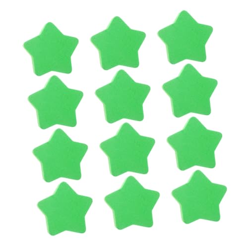 HOMSFOU 12 Stück Pentagramm-Radiergummi Kind Planke klein Klassenzimmer Weiß Mini-Whiteboard-Radierer trocken abwischbarer magnetischer Radiergummi Eva-Filztuch Green HOMSFOU 12 Stück Pentagramm-Radiergummi Kind Planke klein Klassenzimmer Weiß Mini-Whiteboard-Radierer trocken abwischbarer magnetischer Radiergummi Eva-Filztuch Green von HOMSFOU