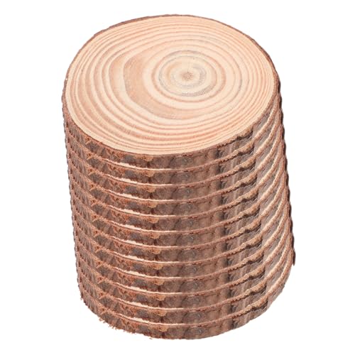 HOMSFOU 12 Stück Runde Holzscheiben Unbehandelt Naturholz Bastelscheiben für Diy Coaster Hochzeit Weihnachten Dekoration HOMSFOU 12 Stück Runde Holzscheiben Unbehandelt Naturholz Bastelscheiben für Diy Coaster Hochzeit Weihnachten Dekoration von HOMSFOU