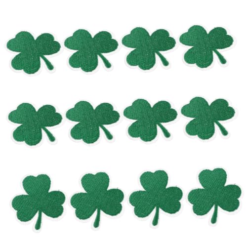 HOMSFOU 12 Stück Shamrock Aufnäher Grüner Kleeblatt Stickerei Patch zum Aufbügeln für Kleidung Taschen Hüte und Dekoration HOMSFOU 12 Stück Shamrock Aufnäher Grüner Kleeblatt Stickerei Patch zum Aufbügeln für Kleidung Taschen Hüte und Dekoration von HOMSFOU