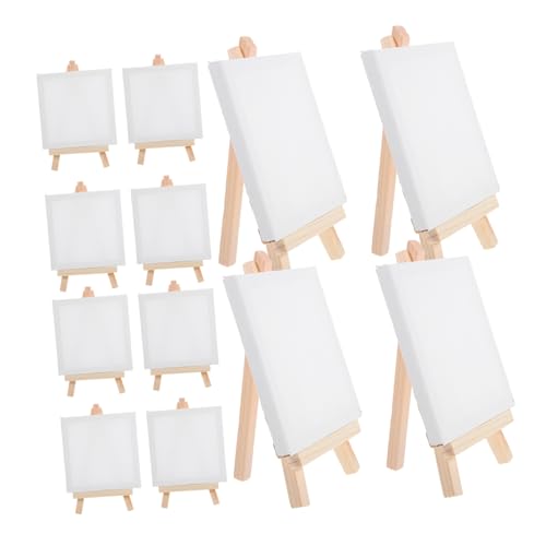 HOMSFOU 12 Stück Staffelei-Ausstellungsständer Handwerk Malstaffelei Staffeleien Kleiner Kunst-Staffeleiständer malen Multifunktions-Kleinleinwand Leere Kunsttafeln zum Selbermachen Papier HOMSFOU 12 Stück Staffelei-Ausstellungsständer Handwerk Malstaffelei Staffeleien Kleiner Kunst-Staffeleiständer malen Multifunktions-Kleinleinwand Leere Kunsttafeln zum Selbermachen Papier von HOMSFOU