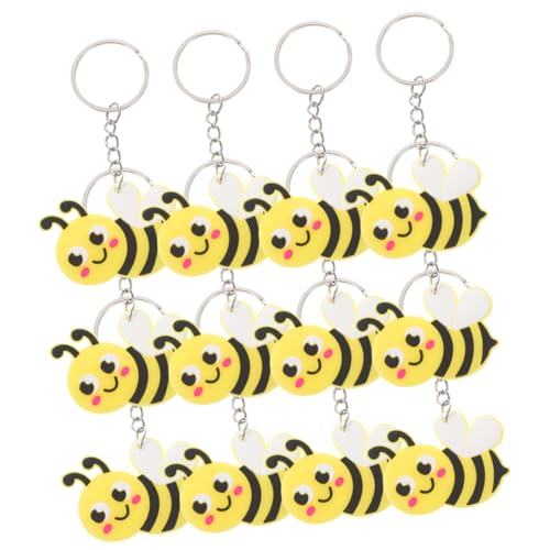 HOMSFOU 12 Stück Teiliges Bienen Schlüsselanhänger Kreative Cartoon Biene Anhänger Leichte und Tragbare Schlüsselringe Vielseitig für Taschen und Geschenke Party Favors Zubehör HOMSFOU 12 Stück Teiliges Bienen Schlüsselanhänger Kreative Cartoon Biene Anhänger Leichte und Tragbare Schlüsselringe Vielseitig für Taschen und Geschenke Party Favors Zubehör von HOMSFOU