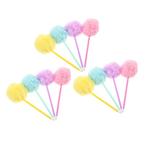 HOMSFOU 12 Stück Teiliges Bunte Plüsch Kugelschreiber mit Pompon Weicher Griff Ergonomisch Sanftes Kreative Geschenkidee für Schule Büro Geburtstagsparty und Jugendliche HOMSFOU 12 Stück Teiliges Bunte Plüsch Kugelschreiber mit Pompon Weicher Griff Ergonomisch Sanftes Kreative Geschenkidee für Schule Büro Geburtstagsparty und Jugendliche von HOMSFOU