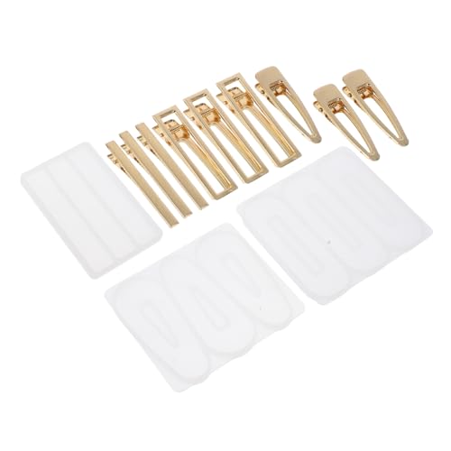 HOMSFOU 12 Stück Teiliges DIY Silikon Haarclip Formen Set Flexible Reißfeste Epoxidharz Gießformen für Haarnadeln Mit Silikonformen und Metall Haarspangen Wiederverwendbar für Schmuck und HOMSFOU 12 Stück Teiliges DIY Silikon Haarclip Formen Set Flexible Reißfeste Epoxidharz Gießformen für Haarnadeln Mit Silikonformen und Metall Haarspangen Wiederverwendbar für Schmuck und von HOMSFOU
