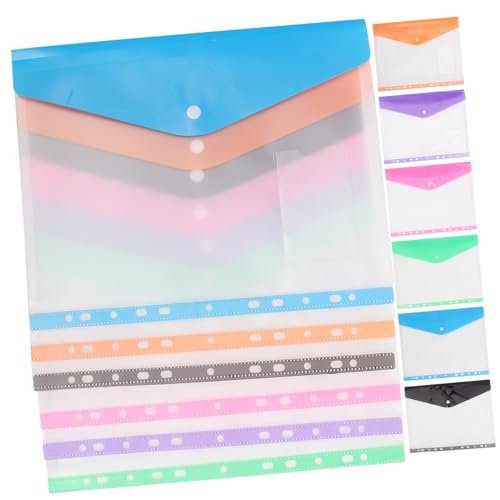 HOMSFOU 12 Stück Teiliges Dokumententaschen mit Druckknopf Wasserdichte Transparente Ordner für Büro und Schule Farbige Aufbewahrungstaschen zur Organisation von Unterlagen HOMSFOU 12 Stück Teiliges Dokumententaschen mit Druckknopf Wasserdichte Transparente Ordner für Büro und Schule Farbige Aufbewahrungstaschen zur Organisation von Unterlagen von HOMSFOU