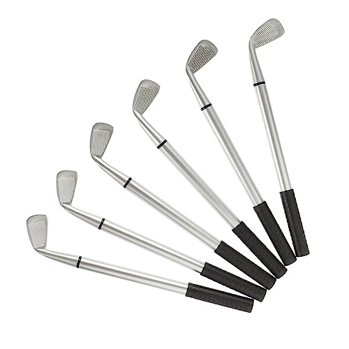 HOMSFOU 12 Stück Teiliges Golf Putter Kugelschreiber Metall Kugelschreiber mit Mini Golfclub Design Kreative Schreibtisch Stifte für Büro und Golf Fans Langlebig Schwarz HOMSFOU 12 Stück Teiliges Golf Putter Kugelschreiber Metall Kugelschreiber mit Mini Golfclub Design Kreative Schreibtisch Stifte für Büro und Golf Fans Langlebig Schwarz von HOMSFOU