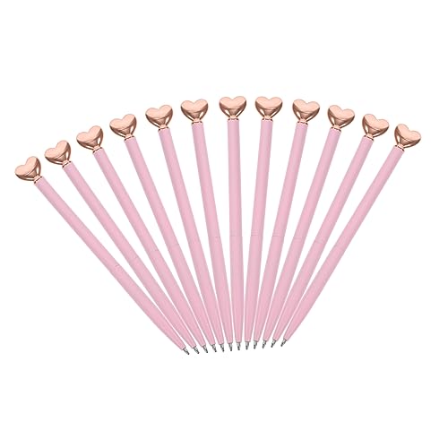HOMSFOU 12 Stück Teiliges Herz Kugelschreiber Metall Ballpoint Stift für Täglichen Gebrauch für Schule und Haushalt Rosa Ergonomisches Design mit Angenehmem Griff HOMSFOU 12 Stück Teiliges Herz Kugelschreiber Metall Ballpoint Stift für Täglichen Gebrauch für Schule und Haushalt Rosa Ergonomisches Design mit Angenehmem Griff von HOMSFOU
