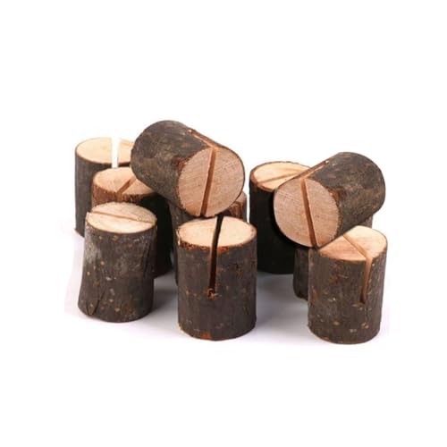 HOMSFOU 12 Stück Teiliges Holzstumpf Memo Fotohalter mit Rinde Vielseitiger Karten Tischkartenhalter für Hochzeit Partydekoration Natürliche Holzklammer für Karten und Menüs HOMSFOU 12 Stück Teiliges Holzstumpf Memo Fotohalter mit Rinde Vielseitiger Karten Tischkartenhalter für Hochzeit Partydekoration Natürliche Holzklammer für Karten und Menüs von HOMSFOU