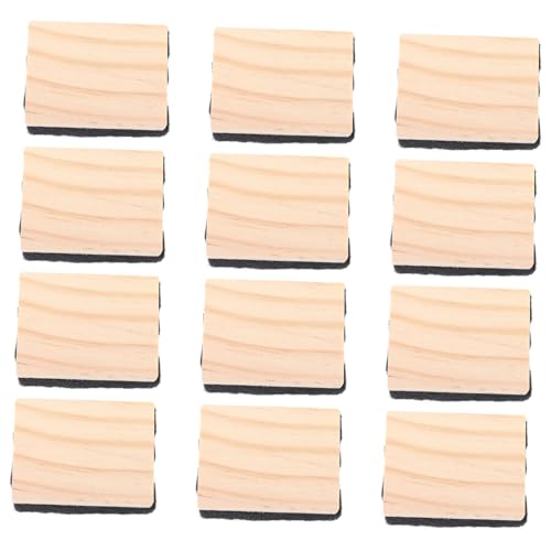 HOMSFOU 12 Stück Teiliges Holztafelradierer Wiederverwendbare Mini Tafelwischer für Schule und Büro Schonend für Kreidetafeln und Whiteboards HOMSFOU 12 Stück Teiliges Holztafelradierer Wiederverwendbare Mini Tafelwischer für Schule und Büro Schonend für Kreidetafeln und Whiteboards von HOMSFOU