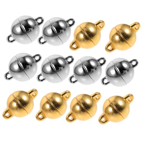 HOMSFOU 12 Stück Teiliges Magnetverschlüsse für Schmuck Kettenverschluss für Armband und Halskette Diy Zubehör für Eleganten Schmuckbau zum Reparieren und Gestalten von Schmuckstücken HOMSFOU 12 Stück Teiliges Magnetverschlüsse für Schmuck Kettenverschluss für Armband und Halskette Diy Zubehör für Eleganten Schmuckbau zum Reparieren und Gestalten von Schmuckstücken von HOMSFOU