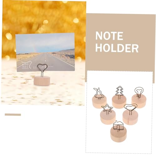 HOMSFOU 12 Stück Teiliges Memo Clip mit Stabilem Holzsockel und Metallklemme Kreative Weihnachts Dekoration Vielseitiger Notizhalter für Desktop Tischkarten Visitenkarten und Fotos HOMSFOU 12 Stück Teiliges Memo Clip mit Stabilem Holzsockel und Metallklemme Kreative Weihnachts Dekoration Vielseitiger Notizhalter für Desktop Tischkarten Visitenkarten und Fotos von HOMSFOU