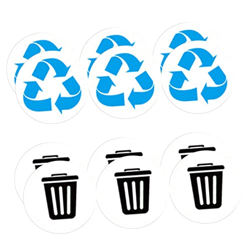 HOMSFOU 12 Stück Teiliges PVC Recycling Aufkleber Selbstklebende Wasserdichte Mülltonnen Etiketten für Abfalltrennung Abfalleimer Beschriftung Geeignet für Haus Büro Garten und Plätze HOMSFOU 12 Stück Teiliges PVC Recycling Aufkleber Selbstklebende Wasserdichte Mülltonnen Etiketten für Abfalltrennung Abfalleimer Beschriftung Geeignet für Haus Büro Garten und Plätze von HOMSFOU