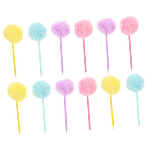 HOMSFOU 12 Stück Teiliges Plüsch Kugelschreiber mit Bunten Pompons Weicher Griff Glattes Kreative Neuheits Schreibwaren für Schüler Geburtstagsfeiern und Schulbedarf HOMSFOU 12 Stück Teiliges Plüsch Kugelschreiber mit Bunten Pompons Weicher Griff Glattes Kreative Neuheits Schreibwaren für Schüler Geburtstagsfeiern und Schulbedarf von HOMSFOU