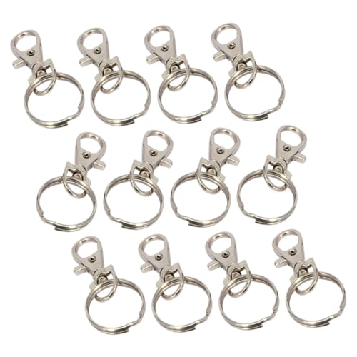 HOMSFOU 12 Stück Teiliges Schlüsselanhänger mit Drehbarem Karabiner Schlüsselringe für DIY Schmuck Taschenanhänger und Schlüsselorganisation für Handwerk und Dekoration HOMSFOU 12 Stück Teiliges Schlüsselanhänger mit Drehbarem Karabiner Schlüsselringe für DIY Schmuck Taschenanhänger und Schlüsselorganisation für Handwerk und Dekoration von HOMSFOU