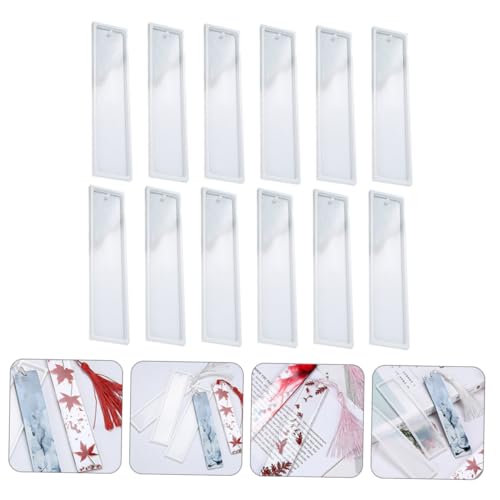 HOMSFOU 12 Stück Teiliges Silikon Lesezeichen Gießform Rechteckig Flexibel Wiederverwendbar DIY Schmuck Ornament Bastelset Dekorativ Langlebig Sicher HOMSFOU 12 Stück Teiliges Silikon Lesezeichen Gießform Rechteckig Flexibel Wiederverwendbar DIY Schmuck Ornament Bastelset Dekorativ Langlebig Sicher von HOMSFOU