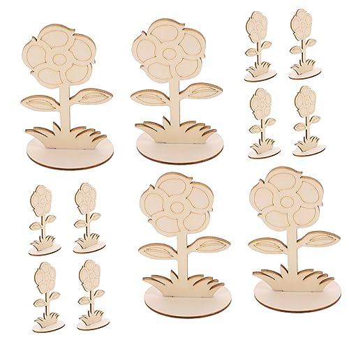 HOMSFOU 12 Stück Teiliges Unlackierte Holzblumen zum Basteln Diy Holzfiguren zum Malen Kreative Holzornamente für Erwachsene für Dekoration und Handwerksprojekte HOMSFOU 12 Stück Teiliges Unlackierte Holzblumen zum Basteln Diy Holzfiguren zum Malen Kreative Holzornamente für Erwachsene für Dekoration und Handwerksprojekte von HOMSFOU