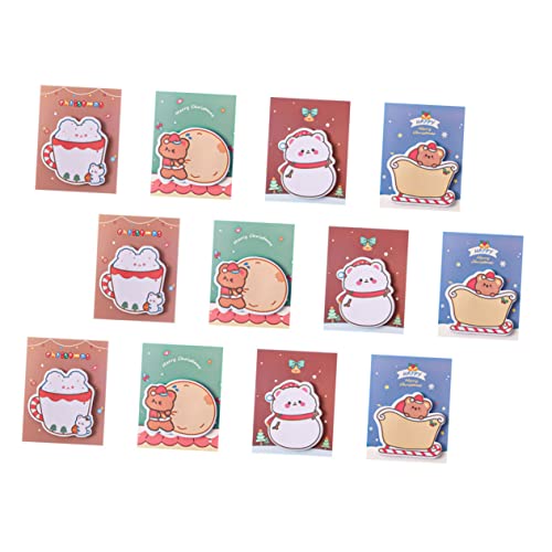 HOMSFOU 12 Stück Teiliges Weihnachts Sticky Notepads Selbstklebende Bunte Memo Notizen Tragbare Praktische Weihnachts Memo Sticker für Schule Büro Zuhause und Geschenkideen HOMSFOU 12 Stück Teiliges Weihnachts Sticky Notepads Selbstklebende Bunte Memo Notizen Tragbare Praktische Weihnachts Memo Sticker für Schule Büro Zuhause und Geschenkideen von HOMSFOU