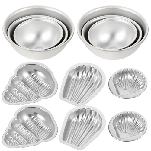 HOMSFOU 12 Stück Teiliges für Badekugeln Aluminiumlegierung Formen für Diy Seifen und Badebomben für Kreative Handwerksprojekte und Hobbyisten von HOMSFOU