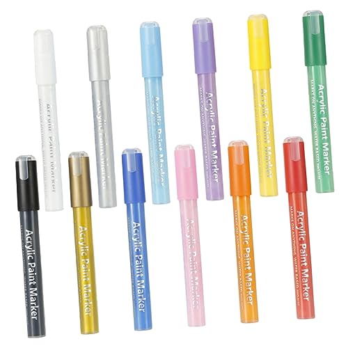 HOMSFOU 12 Stück Wasserfarben Malmarker Marker für Diy Zeichnungen für Perfektes für Künstler und Bastelprojekte von HOMSFOU