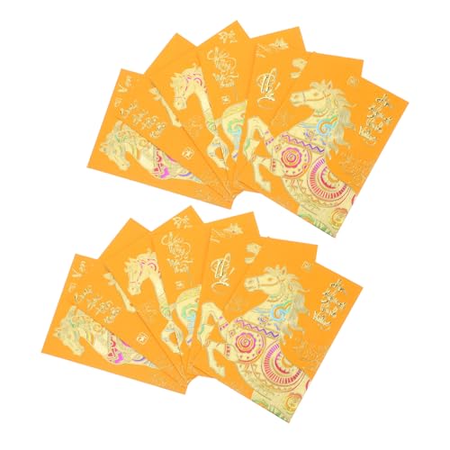 HOMSFOU 120 Stück Gelbe Kleine Rote Umschläge Lunar Year Vietnamesische Hong Bao mit Pferdemuster und Glückswünschen Dekorative Papierumschläge für Neujahrsfest Hochzeit Feierlichkeiten HOMSFOU 120 Stück Gelbe Kleine Rote Umschläge Lunar Year Vietnamesische Hong Bao mit Pferdemuster und Glückswünschen Dekorative Papierumschläge für Neujahrsfest Hochzeit Feierlichkeiten von HOMSFOU