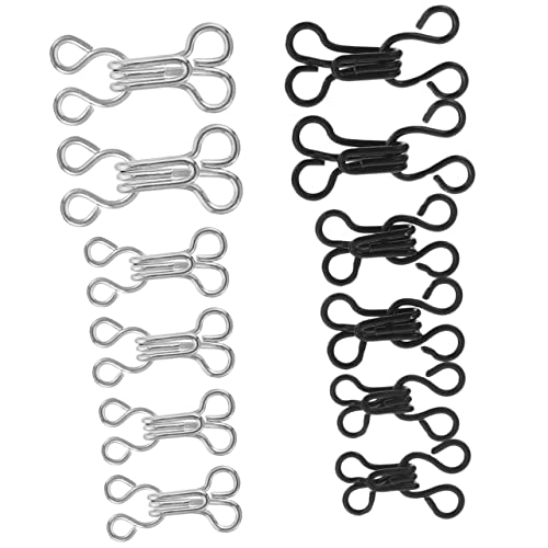 HOMSFOU 120 Stück Haken und Ösen Verschluss für Kleidung und Metal für Diy Nähprojekte Langlebig und Vielseitig Einsetzbar von HOMSFOU
