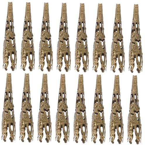 HOMSFOU 120 Stück Kegelperlenkappen Metall Diy Schmuckzubehör für Armbänder und Langlebige und Rostfreie Perlenkappen für Bastelprojekte HOMSFOU 120 Stück Kegelperlenkappen Metall Diy Schmuckzubehör für Armbänder und Langlebige und Rostfreie Perlenkappen für Bastelprojekte von HOMSFOU