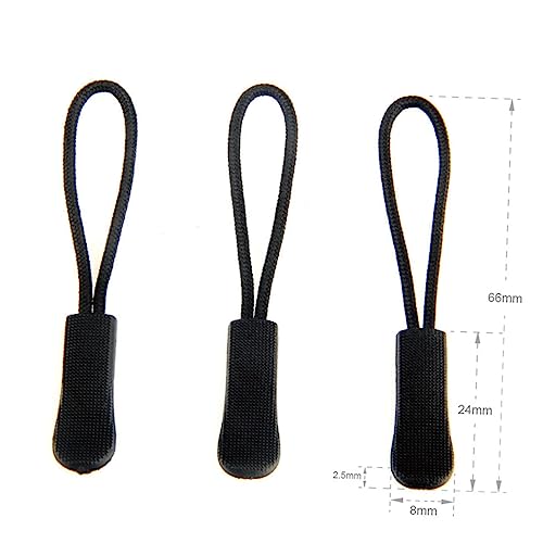 HOMSFOU 120 Stück Reißverschluss Anhänger für Kleidung Zipper Pull Seil für Taschen Gepäck und Koffer Gemischte Farben von HOMSFOU